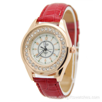 Promotion product item Leather  Quartz Wrist Watches